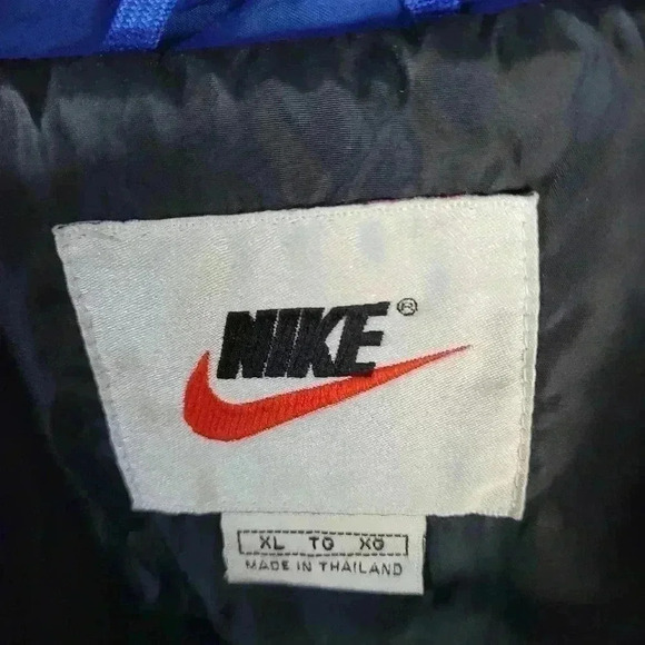 Nike Vintage 90s Black Blue Jacket Size XL White Tag - Picture 2 of 8